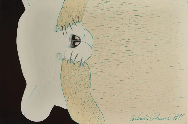 Malarstwo akryl na płótnie Gabriela Cichowska Niedźwiedź Śpiący