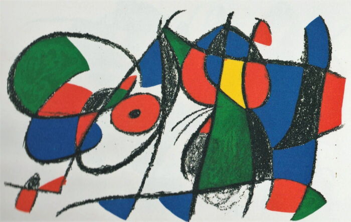 Graphic lithograph Joan Miró IX
